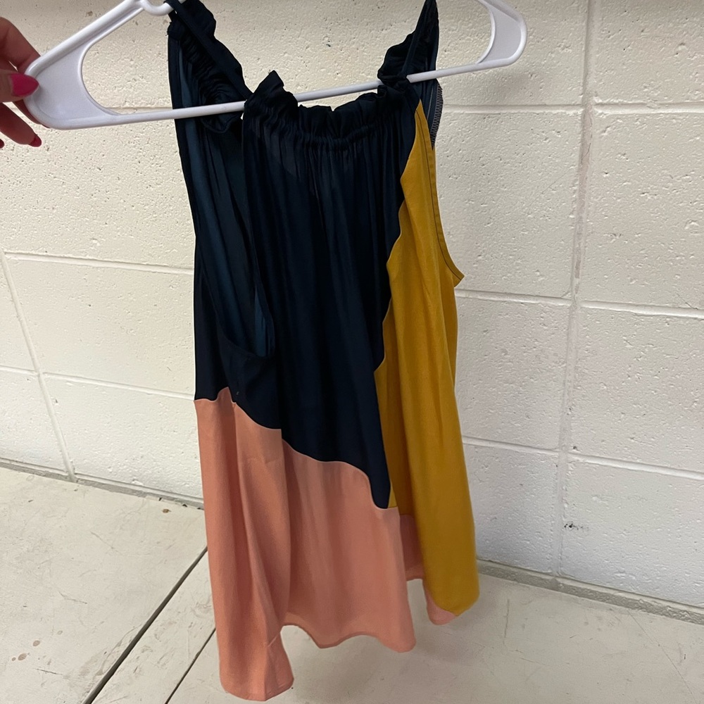Loft colorblock tank top NWT